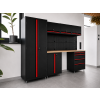 Zestaw mebli warsztatowych AXTON V 260 cm – garaż, warsztat, serwis | czarny